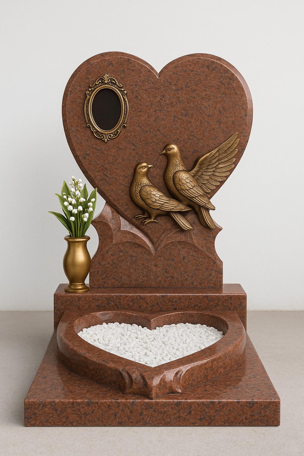 Памятник в виде сердца 1